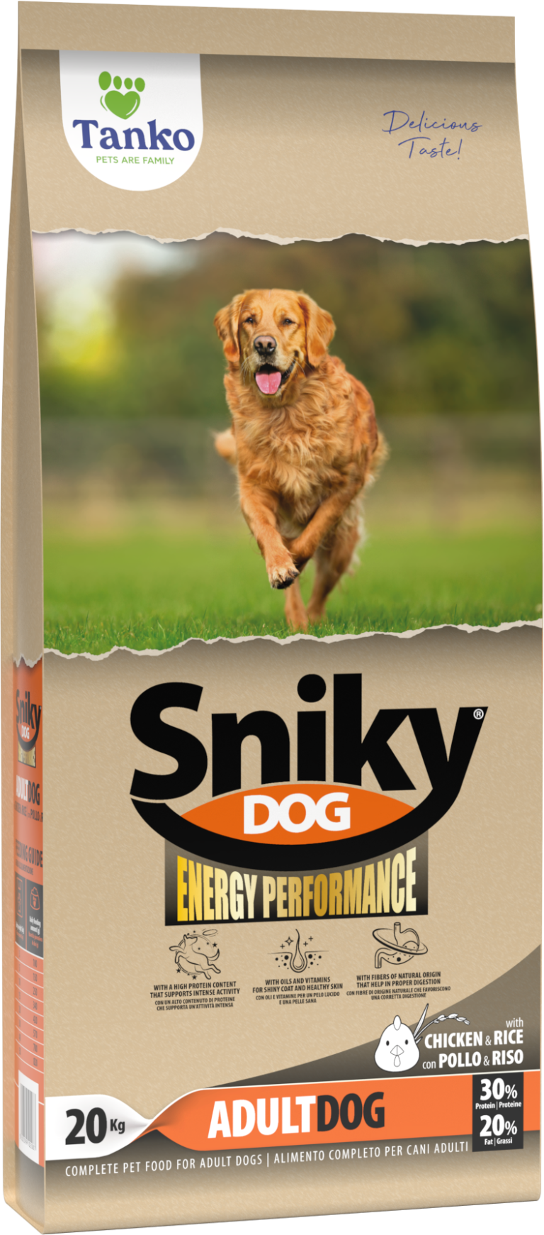 Sniky Energy Performance – Ενεργειακή Ξηρά Τροφή Σκύλου
